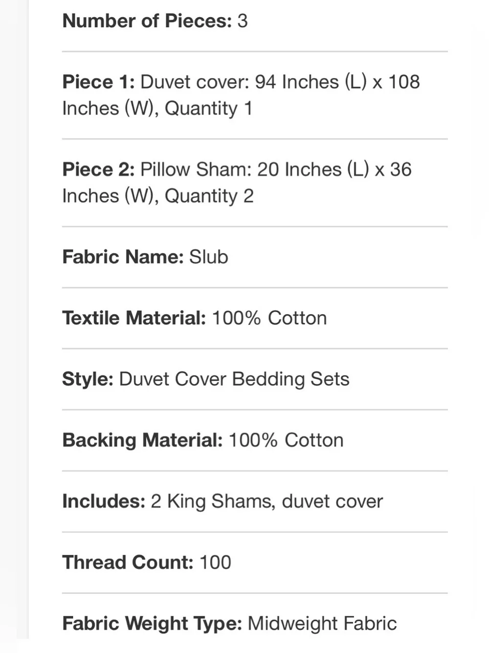 Threshold Textured Cotton Slub White Duvet Cover Set-King